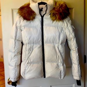 S13 White down puffer.  Ladies small.
